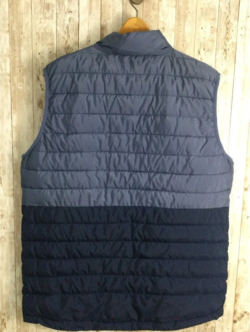Simply Southern Men’s 2 Tone Blue Puffer Vest Full Zip Size XL Nice